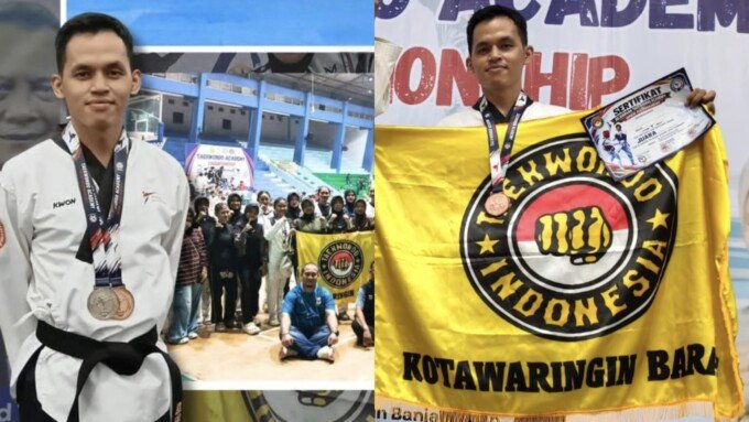 Pegawai Kejari Kobar Aldino Taufiq Ridho Bidik Emas Taekwondo di Porprov 2026