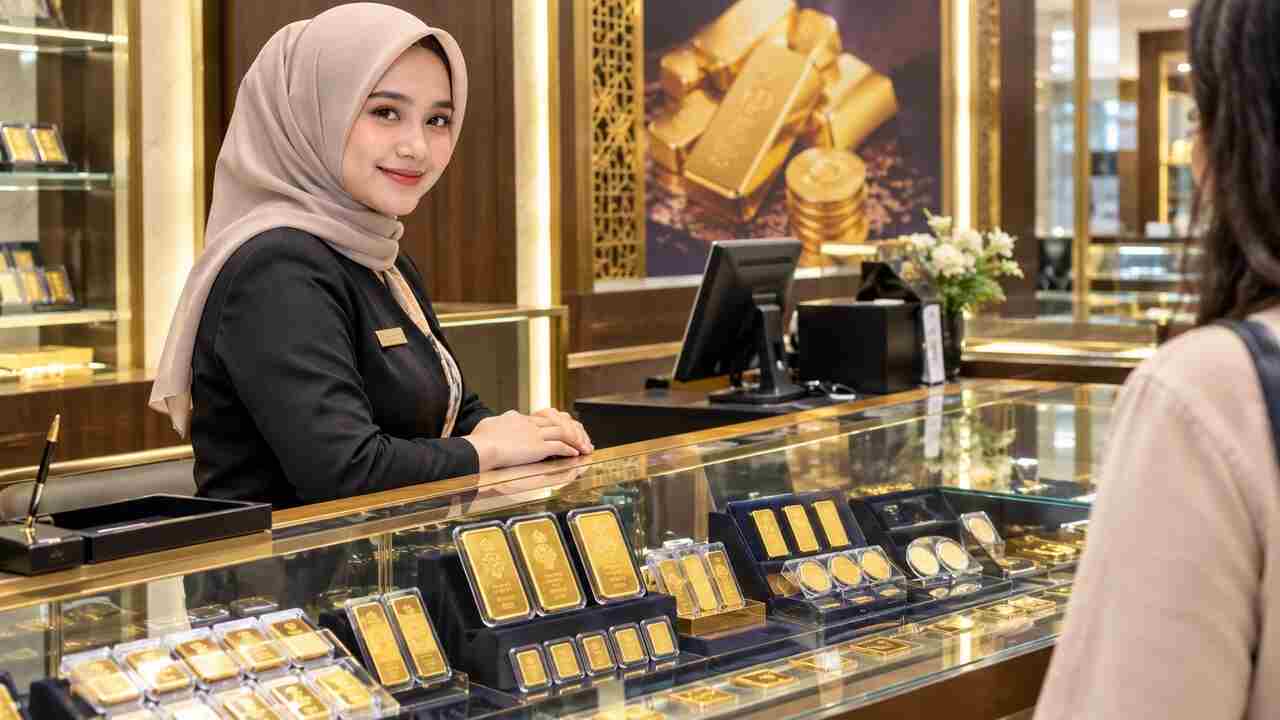 Harga Emas Pegadaian di Palembang Turun Lagi, Antam 1 Gram Kini Rp2,667 Juta