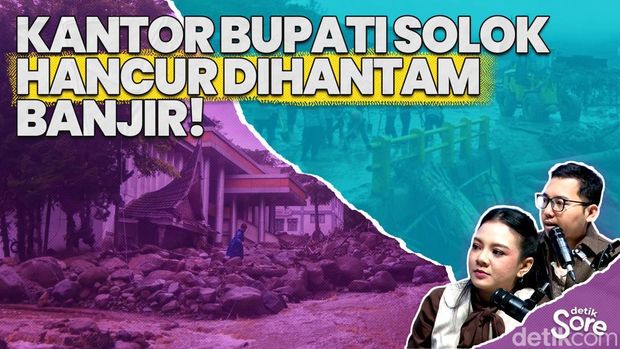 Banjir Bandang Terjang Kawasan Kantor Bupati Solok, 6 Instansi Pemerintah Rusak