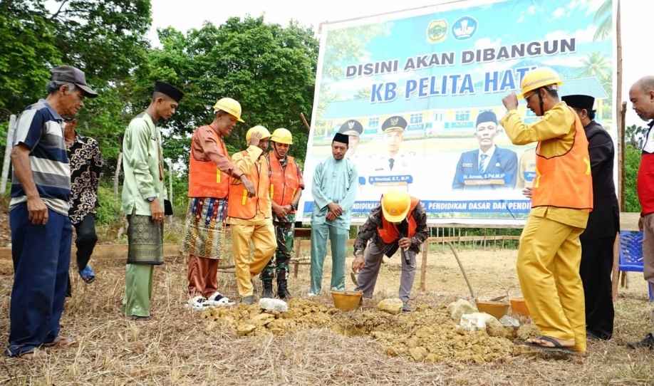 Pemkab Lingga Bangun KB Pelita Hati di Bukit Langkap, Perkuat PAUD Desa