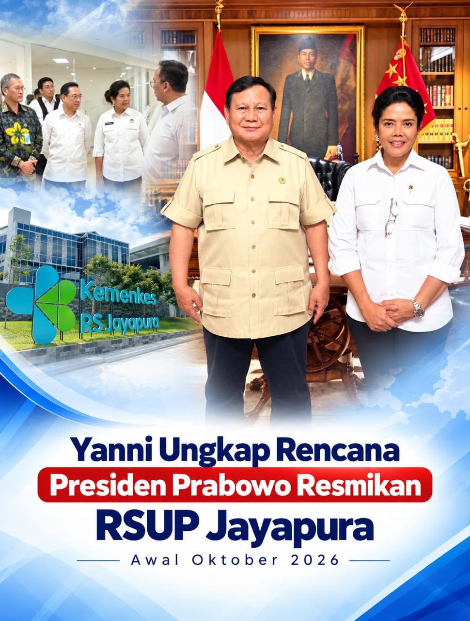 Presiden Prabowo Dijadwalkan Resmikan RSUP Jayapura Awal Oktober 2026, Mensesneg Siapkan Agenda