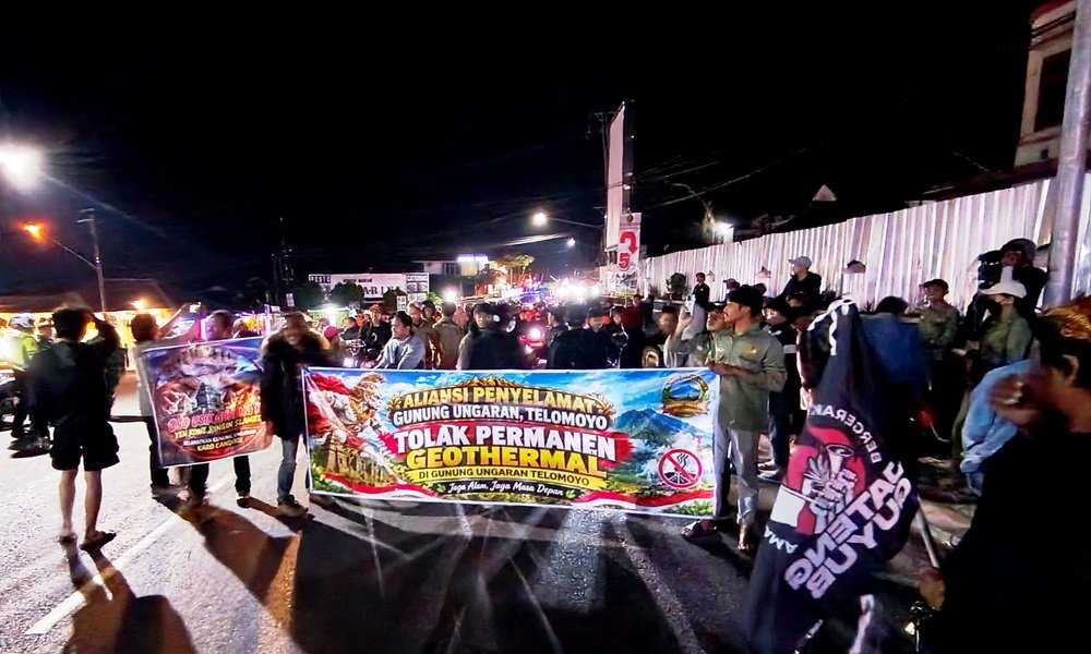 Jateng Guyub Longmarch dari Gedong Songo ke Kantor Gubernur, Tolak Geothermal Gunung Ungaran dan Lawu