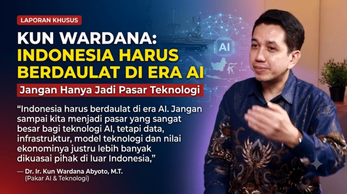Kun Wardana Dorong Indonesia Berdaulat di Era AI, Bukan Sekadar Pasar Teknologi