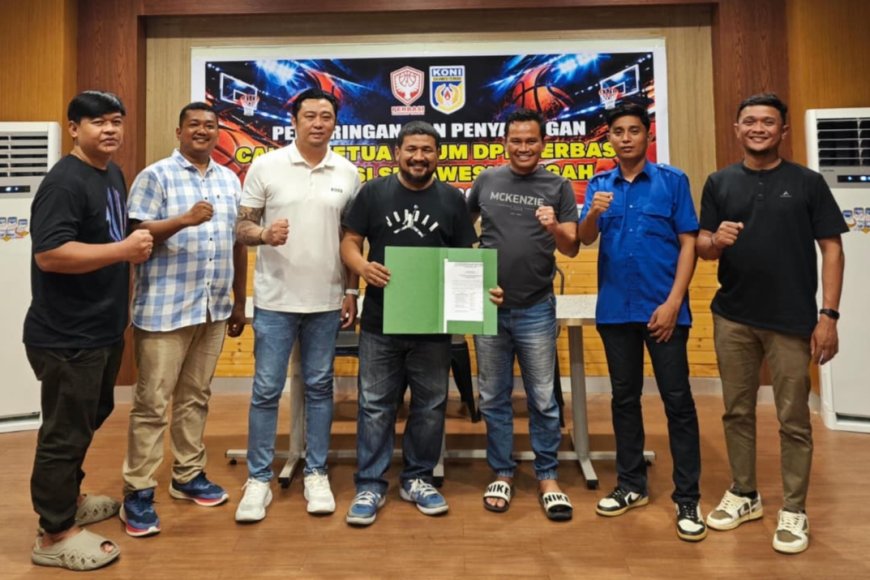 Eric Chandra Jadi Kandidat Pertama Ketua Umum Perbasi Sulteng, Ambil Formulir di Palu