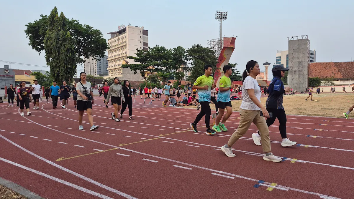 Lintasan Atletik GOR Tri Lomba Juang Semarang Kembali Dibuka, Lapangan Tenis Ditutup Sebulan