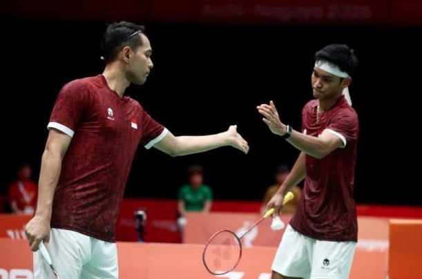 Fajar/Fikri Menang 21-13, 21-19, Indonesia Imbangi Thailand 1-1 di Semifinal Asian Games 2026