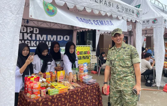 Kodim 0407/Kota Bengkulu Gelar Bazar HUT ke-81 TNI, 78 Pelaku UMKM Ikut Berjualan di Balai Buntar