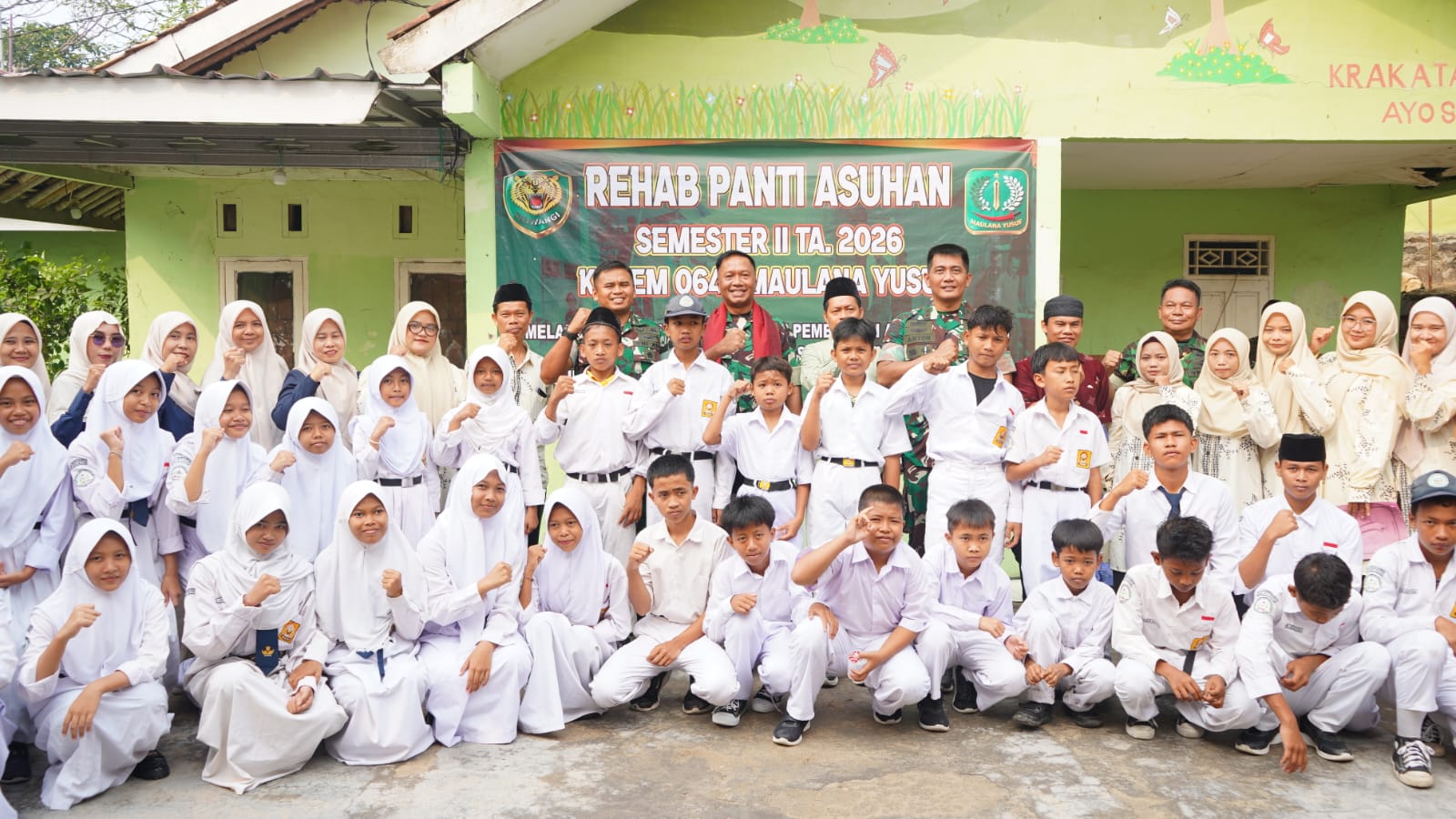 Korem 064/MY Rehab Asrama Putri Panti Maulana Yusuf Cilegon, Target Rampung 45 Hari