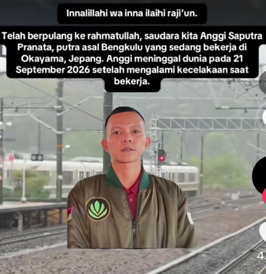 Pekerja Migran Asal Bengkulu Tengah Tewas Terjatuh dari Perancah Proyek Gedung di Hiroshima
