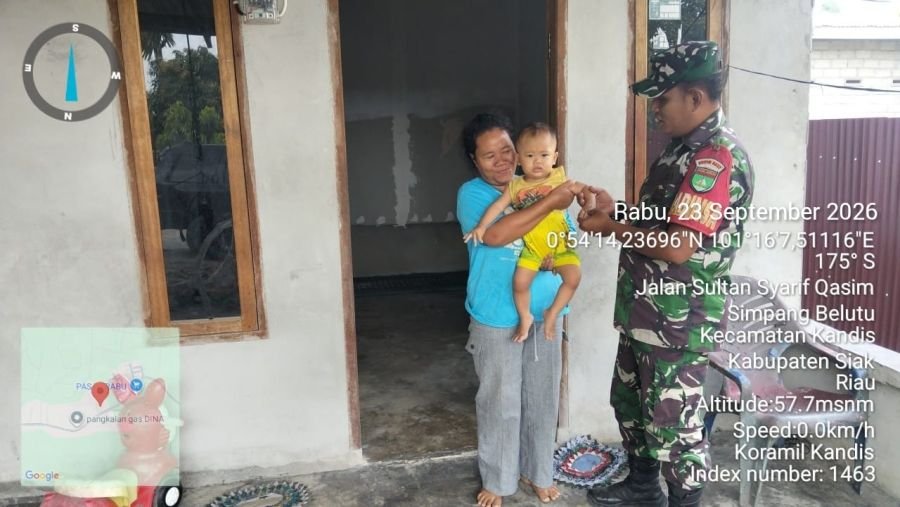 Cegah Stunting Anak: Peran Babinsa Pantau Tumbuh Kembang di Kandis