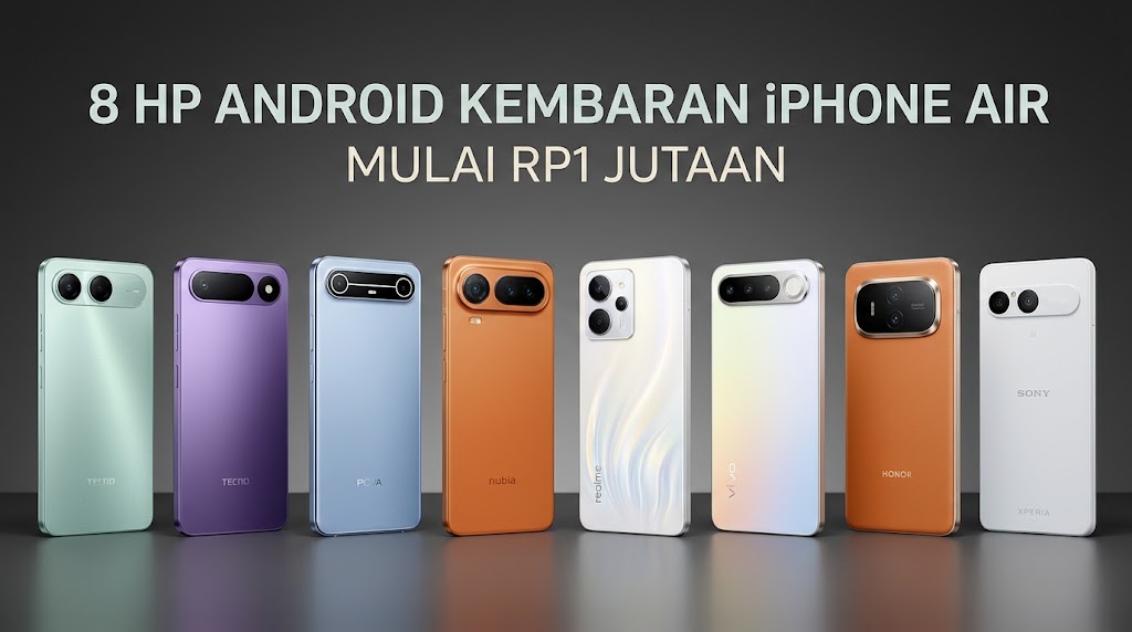 8 HP Android Modul Kamera Horizontal ala iPhone Air, Mulai Rp1,8 Juta