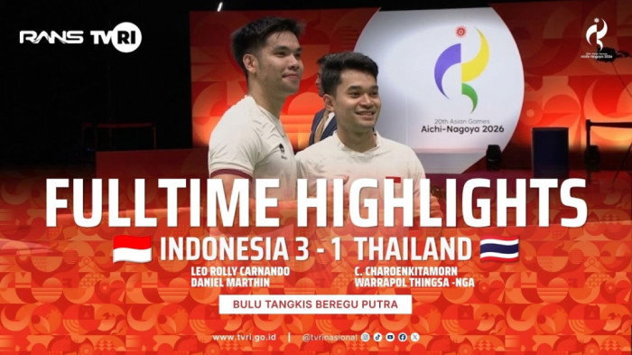 Indonesia Kalahkan Thailand 3-1, Melaju ke Final Bulu Tangkis Asian Games 2026