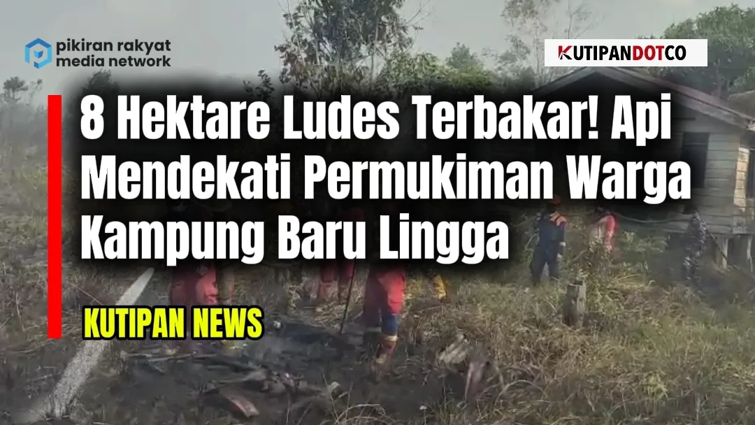 Karhutla di Singkep Lingga Hanguskan 8 Hektare Lahan, Api Sempat Mendekati Rumah Warga Kampung Baru