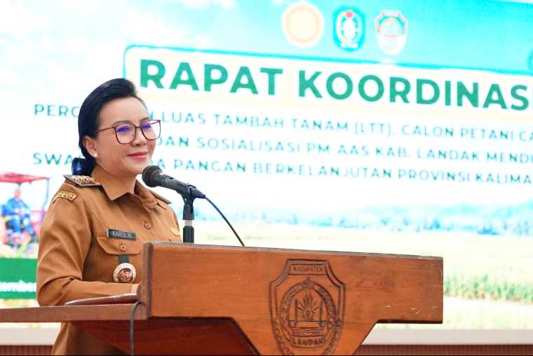 Bupati Landak Kejar Target Luas Tambah Tanam di Tengah El Nino, Irigasi Tersier dan Pompa Jadi Andalan