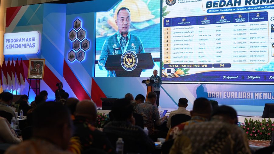 Kakanwil Ditjenpas Jambi Paparkan Capaian 15 Program Aksi, 54 WBP Terima Bedah Rumah