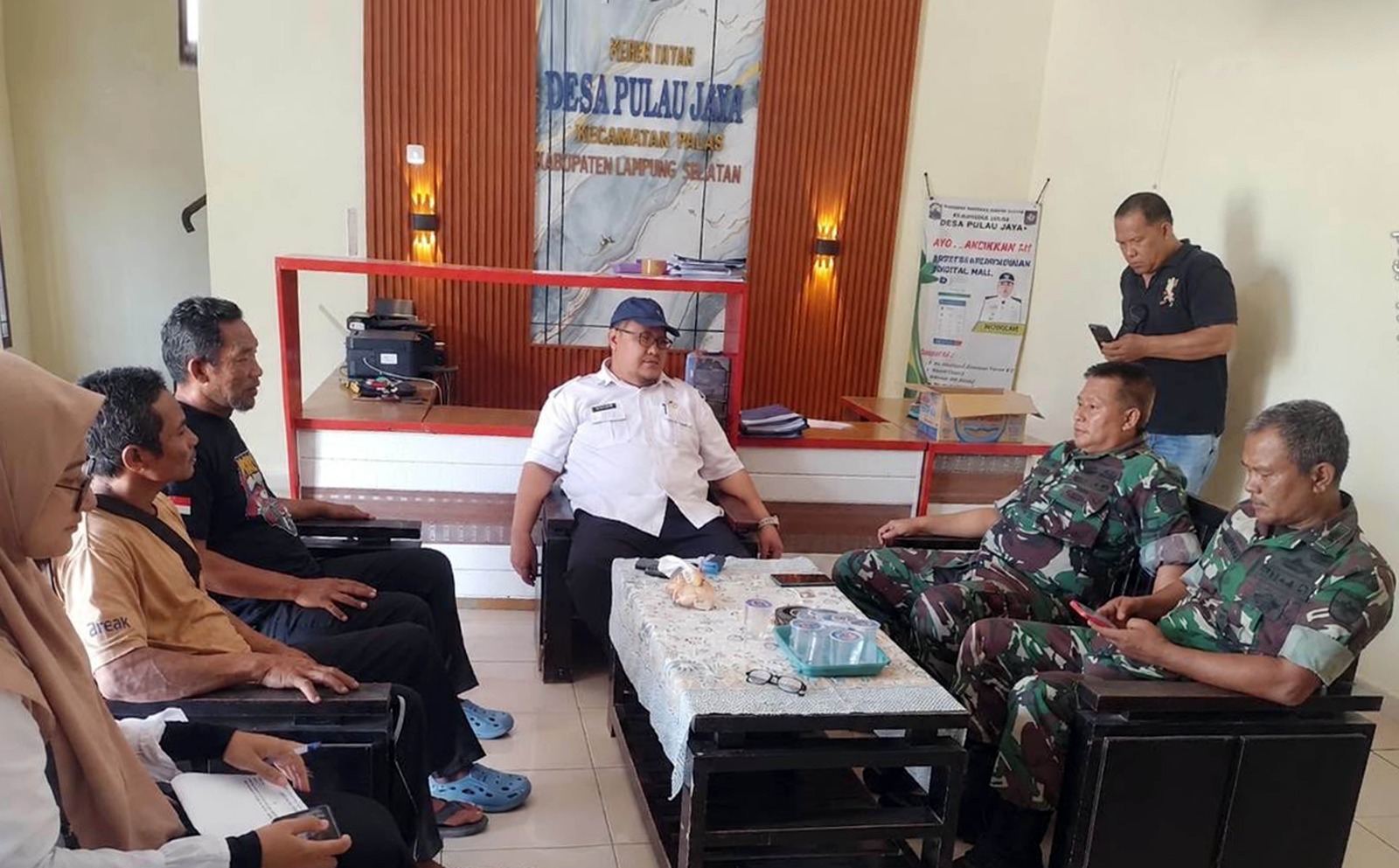 Dinas Koperasi dan Kodim 0421 Lampung Selatan Mediasi Sengketa Pembayaran Gerai KDMP Pulau Jaya, Semua Pihak Sepakat