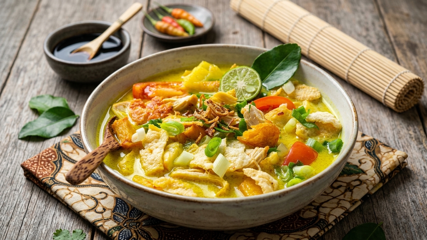 Resep Soto Ayam Santan Khas Jambi, Kuah Gurih Anti Pecah dengan 6 Siung Bawang Merah dan 500 Ml Santan