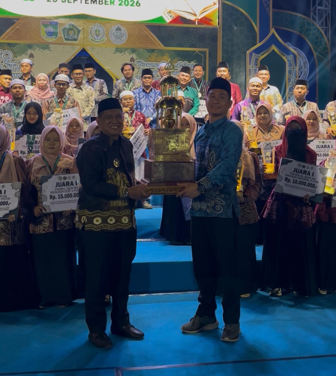 Kintap Juara Umum MTQ ke-48 Tanah Laut dengan 196 Poin, Akhiri Penantian 10 Tahun