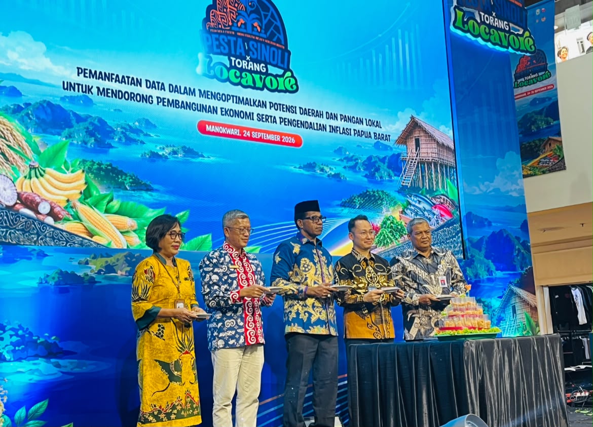PESTA SINOLI dan Torang Locavore 2026 Dibuka di Manokwari, BI Papua Barat Soroti Inflasi 5,27 Persen