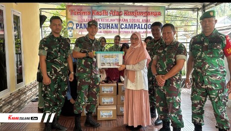 Dandim 1418/Mamuju Kunjungi Panti Asuhan Campaloga, Bagikan Kepedulian di HUT ke-81 TNI
