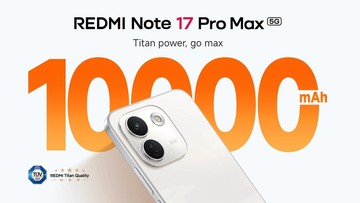 REDMI Note 17 Pro Series Resmi Dijual di Indonesia, Baterai 10.000mAh