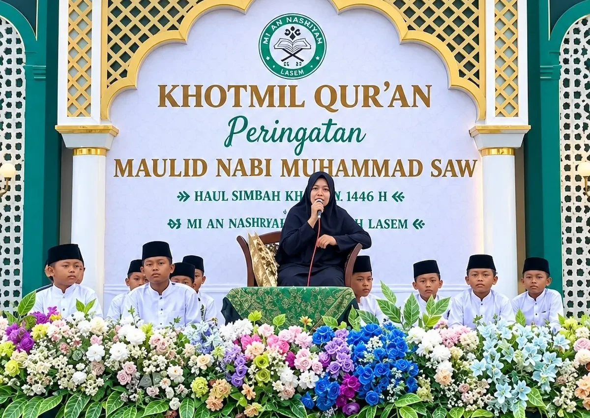 MI An Nashriyah Lasem Gelar Kirab Maulid dan Haul KH Zainuddin ke-46, Ribuan Siswa hingga Khitanan Massal Meriahkan Acara