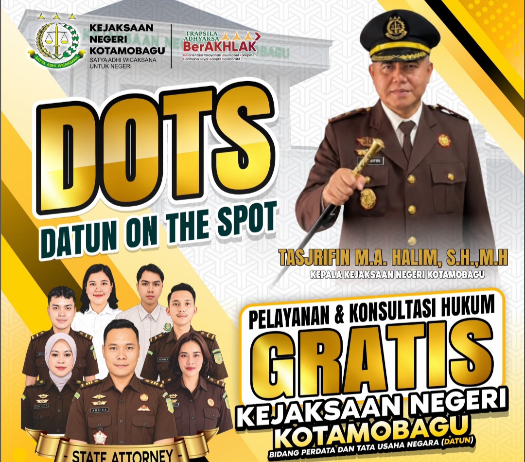 Kejari Kotamobagu Luncurkan Datun on the Spot, Konsultasi Hukum Gratis di CFD hingga Pasar Tradisional