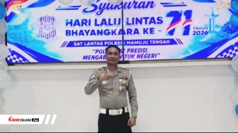 Kanit Turjawali Polres Mamuju Tengah Ingatkan Keselamatan Jalan Bukan Cuma Tugas Polisi