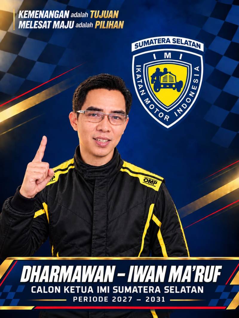Mantan Pembalap Slalom Iwan Ma'ruf Siap Maju Calon Ketua IMI Sumsel di Musprov Januari 2027