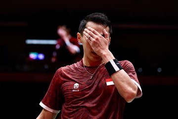 Jonatan Christie Minta Maaf Usai Kalah dari Shi Yu Qi di Final Asian Games
