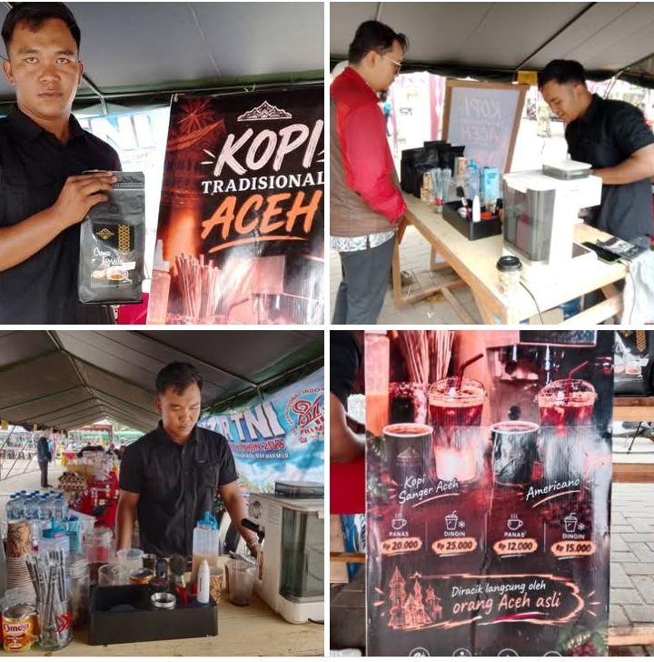 Tentara Asal Aceh Utara Jual Kopi Sanger di Bazar HUT TNI Merauke, Harga Mulai Rp 12.000