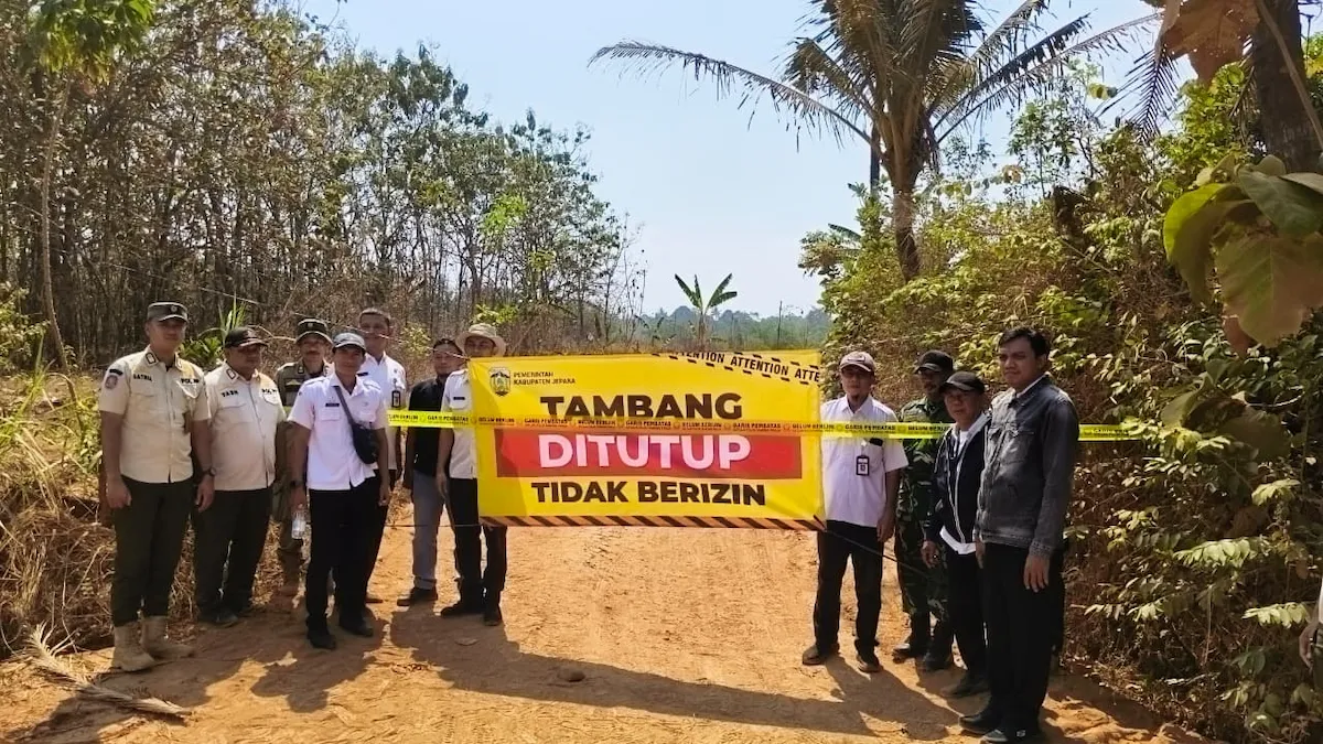 Tim MBLB Jepara Tutup Lagi Tambang Tanah Uruk di Desa Kecapi, Galian Melebar ke 4.000 Meter Persegi