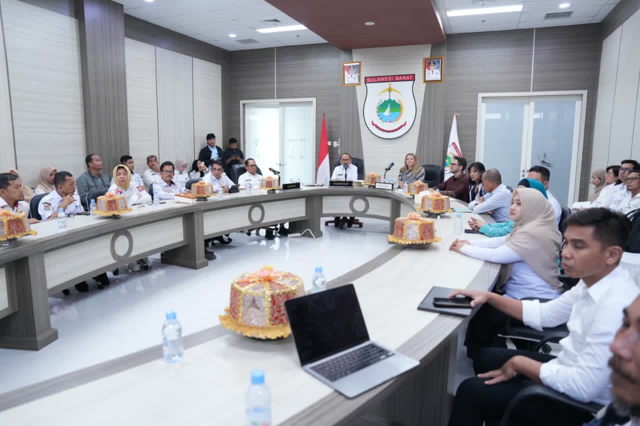 Gubernur Sulbar Suhardi Duka Pimpin Rakor PASTIPADU Bersama Konsulat Australia, Bahas Stunting hingga Perkawinan Anak