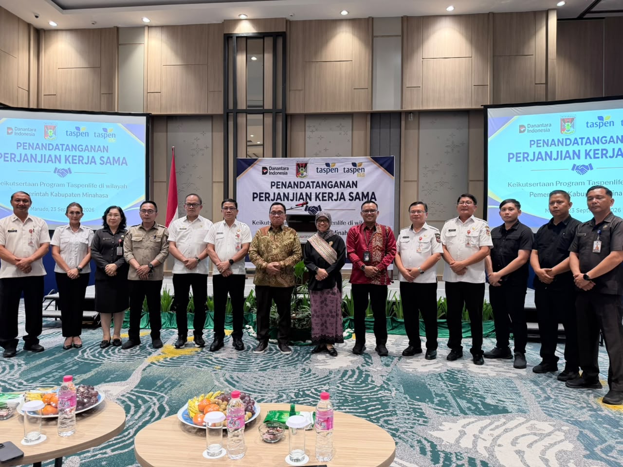 Taspen Life dan Pemkab Minahasa Teken MoU, Seluruh ASN Dapat Akses Taspen Save dan Personal Accident