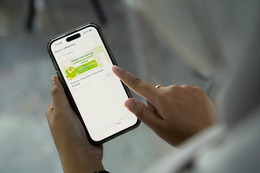 INDICO Telkomsel Gandeng Duolingo, Pelanggan SIMPATI Plus Dapat Super Duolingo Sebulan