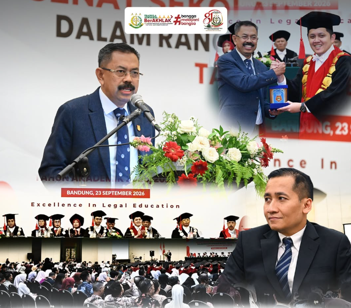 Kajati Jabar Dampingi Wakil Jaksa Agung Hadiri Dies Natalis ke-68 STHB Bandung, Orasi Ilmiah Angkat Modernisasi Hukum