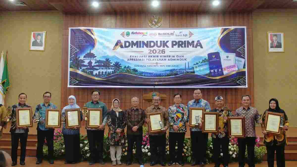Disdukcapil Ciamis Raih Peringkat Kedua Anugerah Adminduk PRIMA 2026 dari Pemprov Jabar