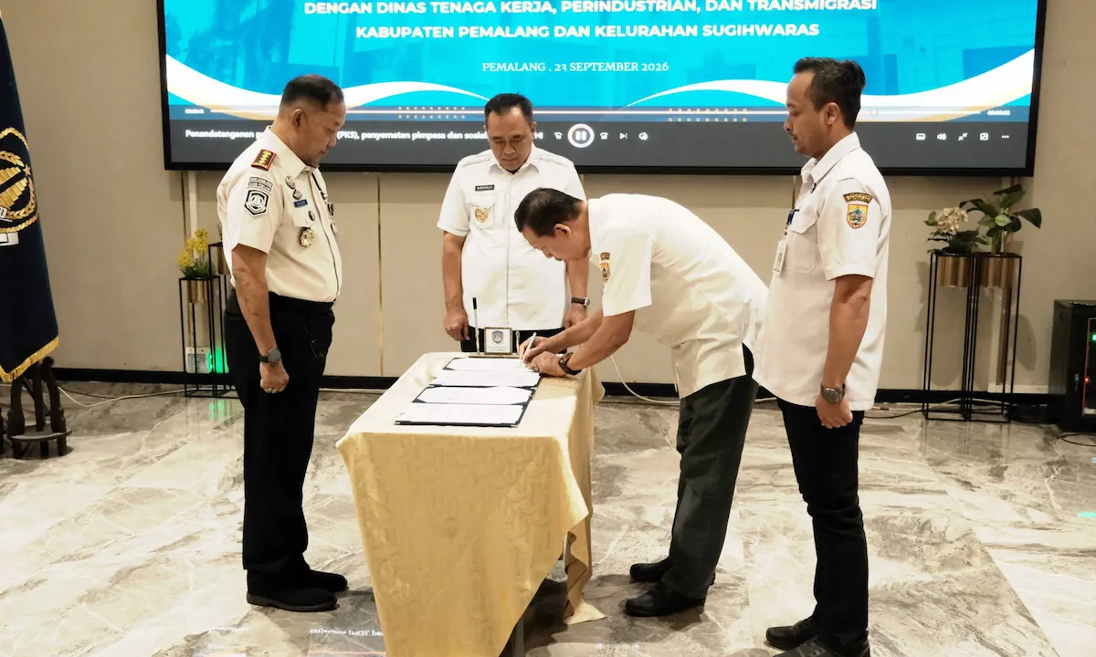 Imigrasi Pemalang dan Disnaker Teken Kerja Sama Cegah TPPO, Kelurahan Sugihwaras Jadi Desa Binaan
