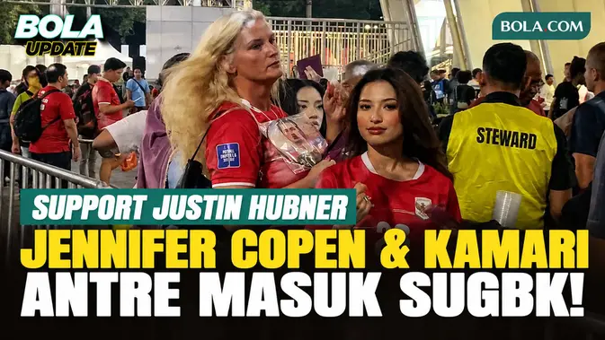 Jennifer Coppen dan Kamari Antre Masuk SUGBK, Dukung Justin Hubner di Laga Timnas Indonesia Vs Singapura