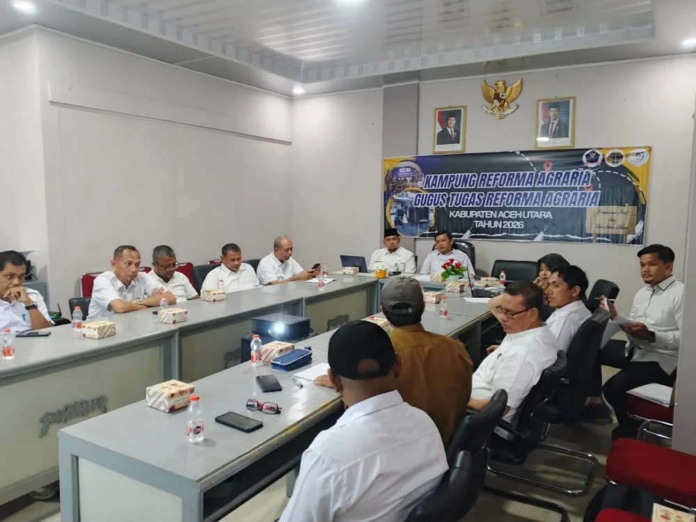 Pemkab Aceh Utara Dorong Lahan Warga Binaan Reforma Agraria Jadi Penggerak Ekonomi Gampong