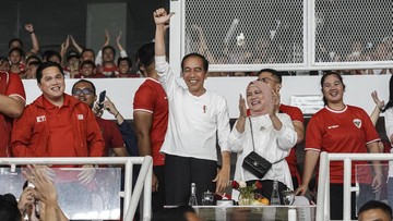 Jokowi Terbang dari Solo ke GBK, Nonton Langsung Timnas Indonesia vs Singapura