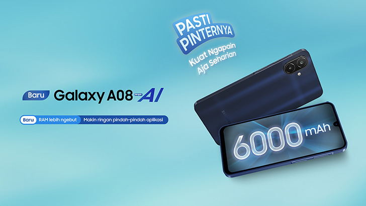 Samsung Galaxy A08 Resmi Meluncur di Indonesia, Baterai 6.000 mAh dan Update OS 6 Tahun