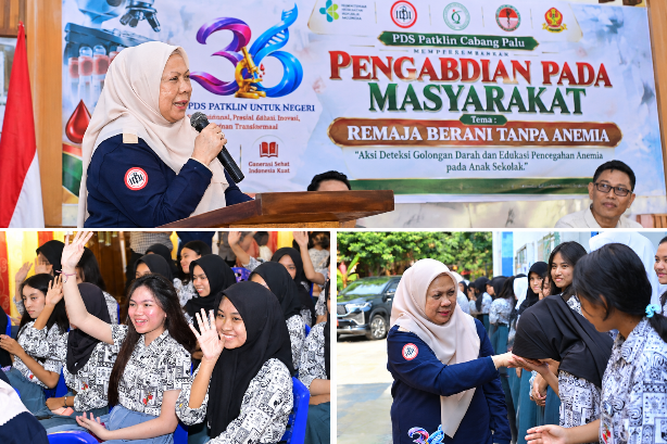 Wagub Sulteng Ingatkan Bahaya Anemia pada Remaja di Palu, 1 Sekolah Ikut Cek Golongan Darah
