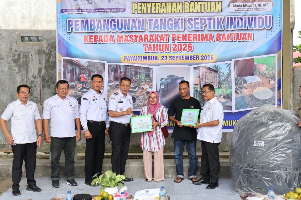Pemko Payakumbuh Bangun 100 Tangki Septik untuk Warga Miskin, Tersebar di 5 Kecamatan