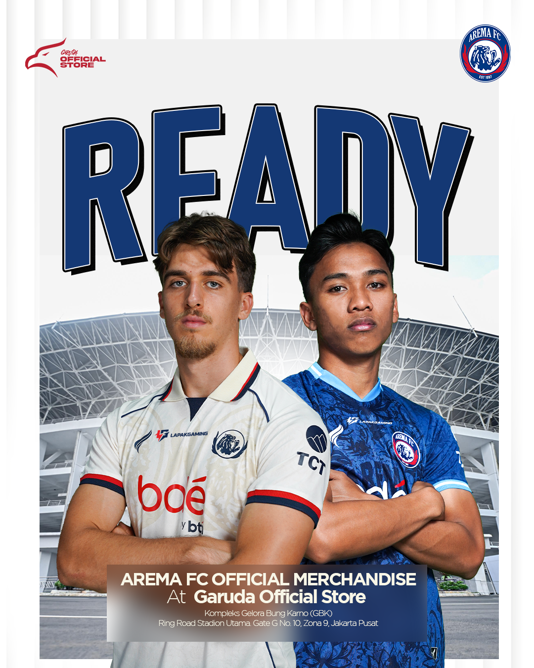 Merchandise Resmi Arema FC Kini Tersedia di Garuda Store GBK Jakarta