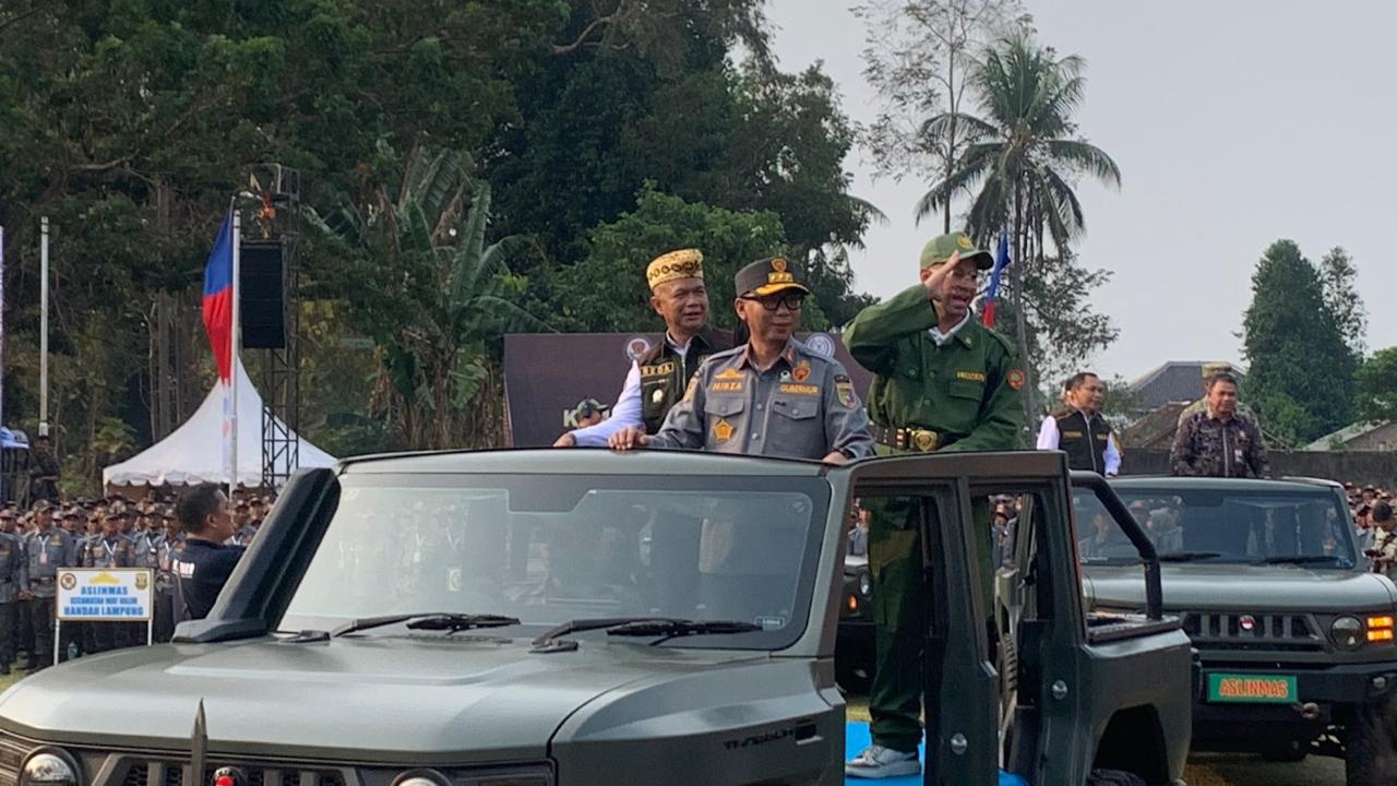 Ribuan Satlinmas Bandar Lampung Ikuti Kemah Bhakti Satya Linmas, Pengukuhan Pengurus Jadi Momentum Perbarui Komitmen
