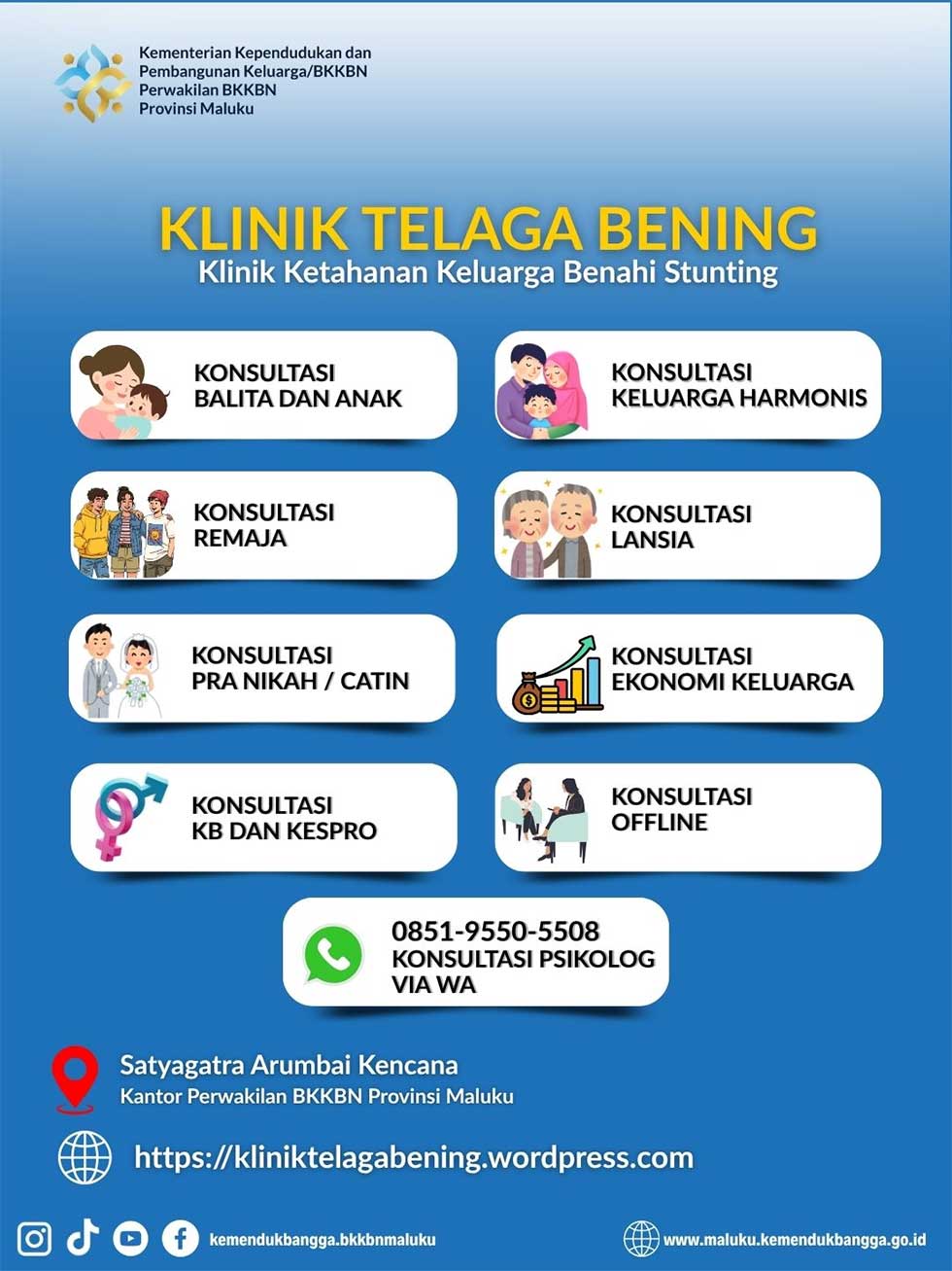 BKKBN Maluku Buka Konsultasi Psikolog Gratis via WhatsApp, Terbuka untuk Remaja hingga Orang Tua
