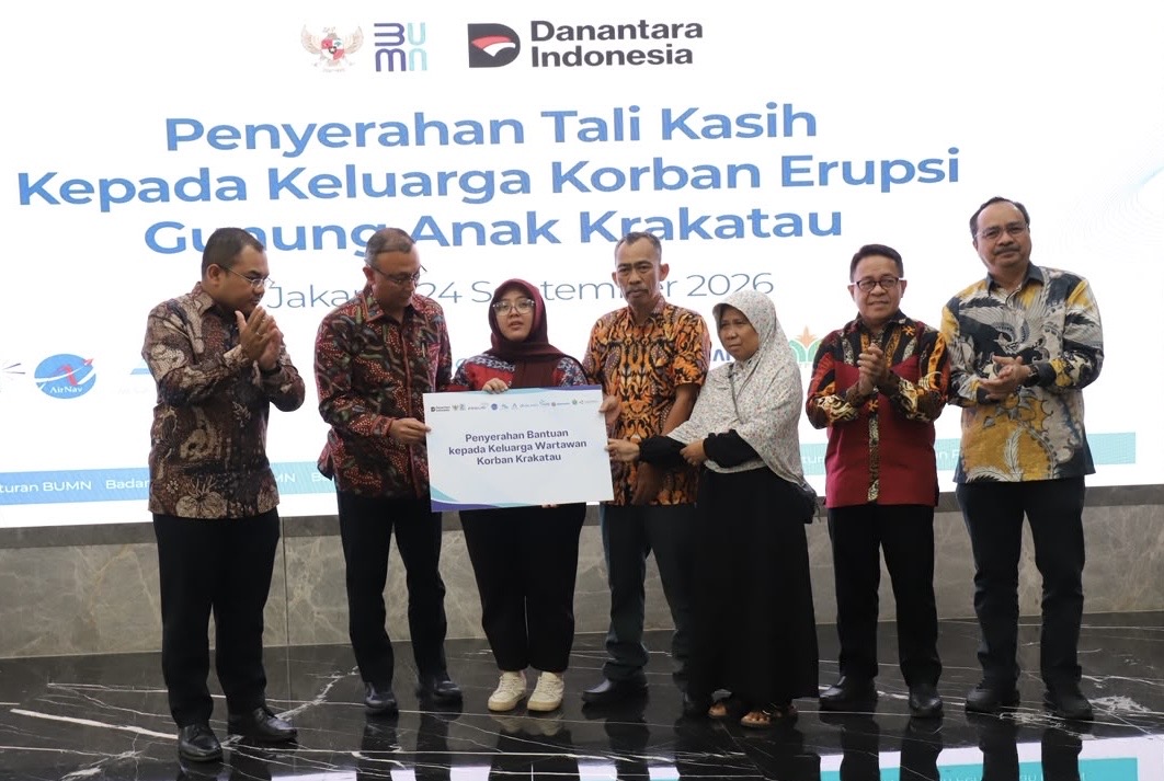 BP BUMN Salurkan Tali Asih untuk Keluarga 5 Jurnalis dan 3 Kru KM Arupadatu I