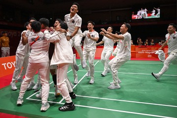 Taufik Hidayat Menangis Haru Lihat Tim Beregu Putra Indonesia Raih Emas Asian Games 2026