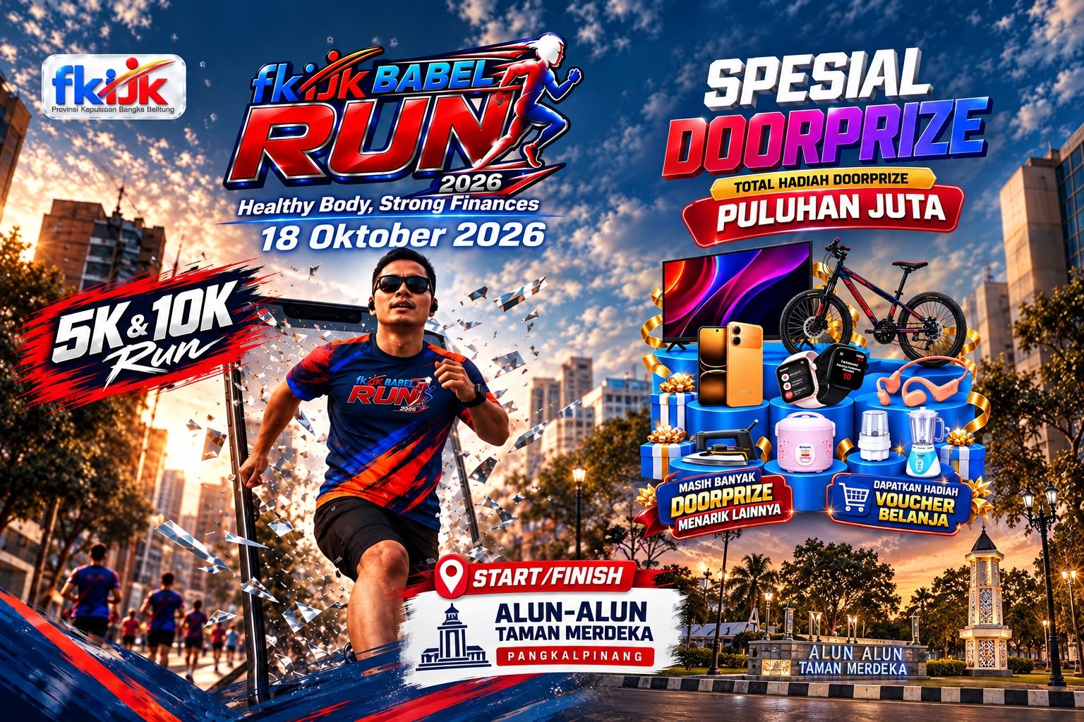 FKIJK Babel Run 2026 Digelar 18 Oktober di Alun-Alun Taman Merdeka Pangkalpinang, Satukan Olahraga dan Literasi Keuangan